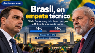 Brasil, en empate técnico: Flávio Bolsonaro y Lula llegan parejos a 11 días de la segunda vuelta