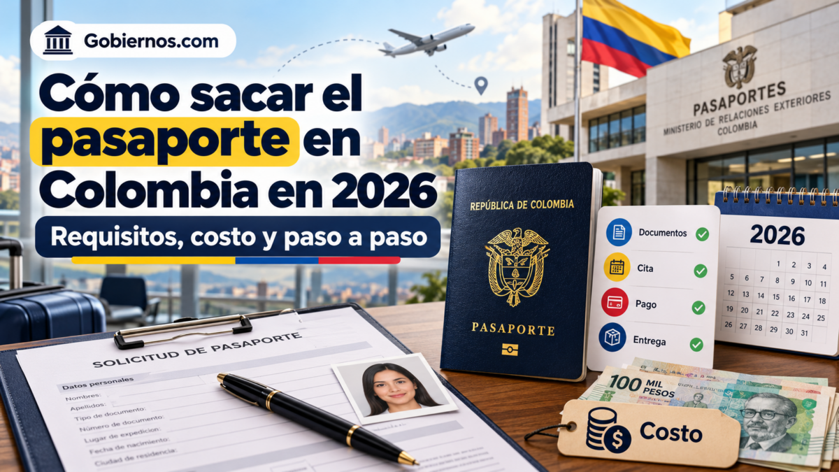 Cómo sacar el pasaporte en Colombia en 2026: requisitos, costo y paso a paso