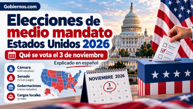 Elecciones de medio mandato en Estados Unidos 2026: qué se vota el 3 de noviembre, explicado en español